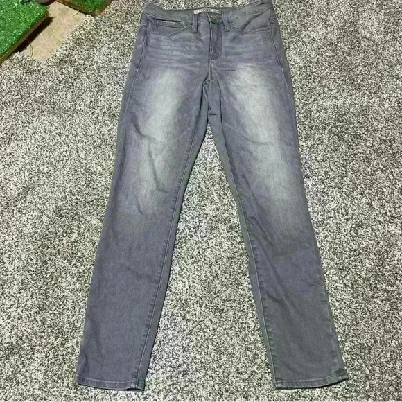 Athleta Jeans Women 6 Grey Sculptek Skinny Mid Rise Stretch Denim Lightweight - Picture 1 of 11